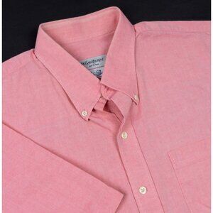 Yves Saint Laurent Button-Down Shirt Men's XL Pink Vintage 90s YSL Logo Pocket